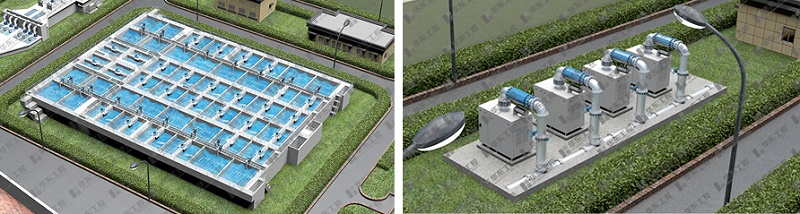 生反池 + 鼓風(fēng)機房